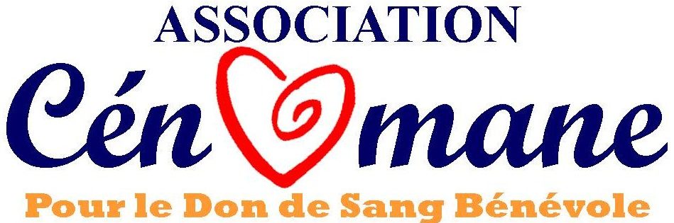 Association Cénomane pour le don de sang bénévole.